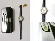 OROLOGIO DA POLSO FOSSIL DEFENDER CINTURINO IN PELLE BLU CASSA IN ACCIAIO NUOVO