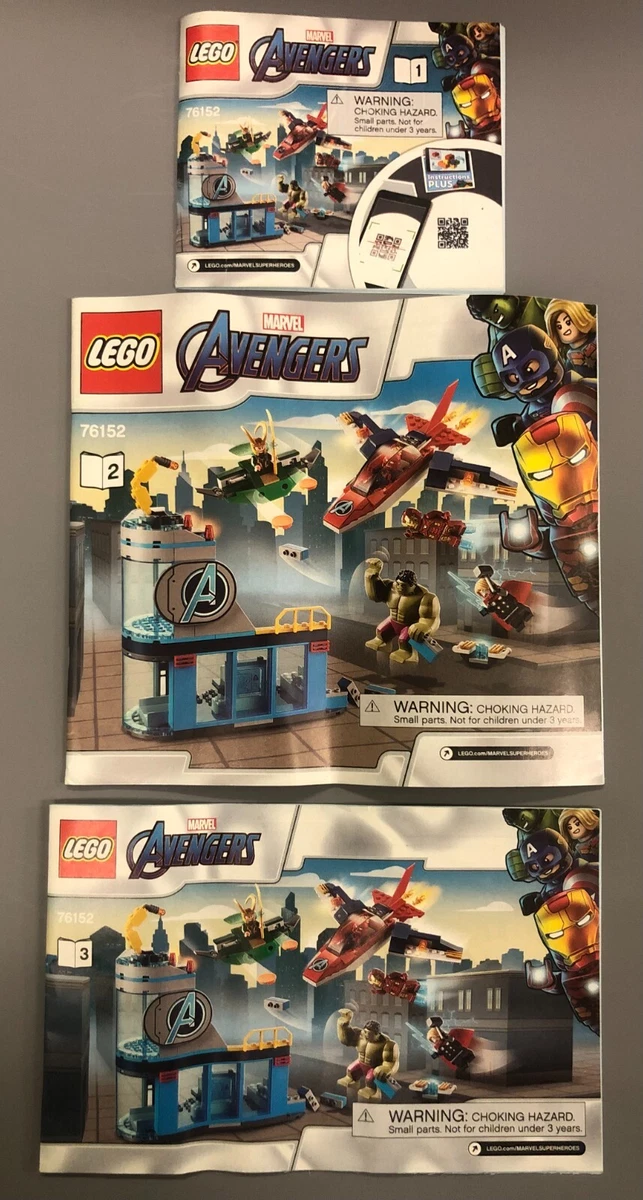 LEGO Marvel Avengers Wrath of Loki 76152 Instructions Manual Only
