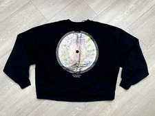 Image of NEW BLACK ALLSAINTS DISC LILA SWEATSHIRT, SIZE M, RRP $199