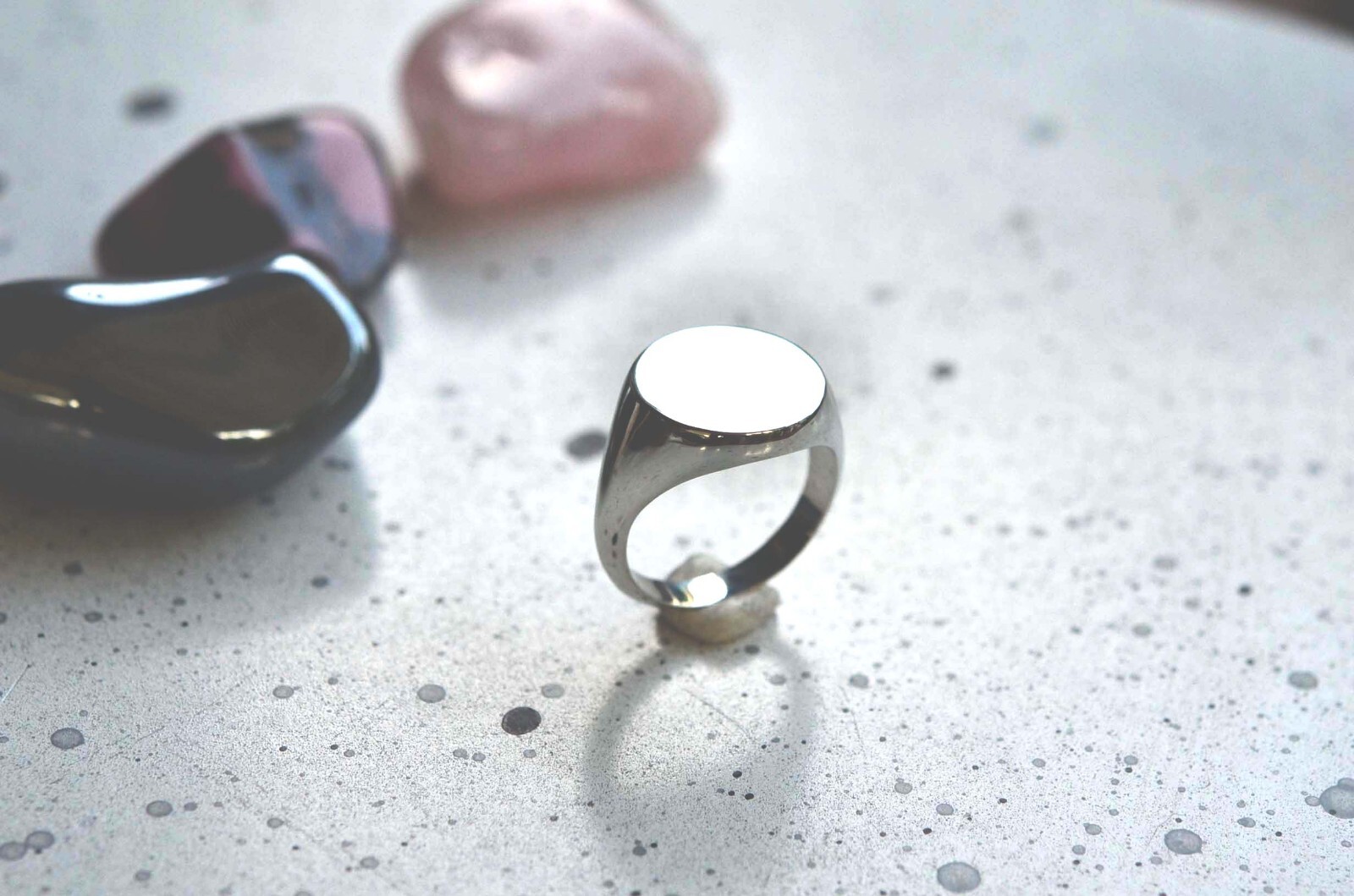 Silver signet ring Sterling silver statement men signet ring size10.5 Pinky ring