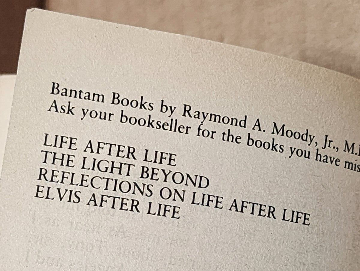Elvis after Life by Raymond A. Moody Jr. MD Unusual Psychic 1989
