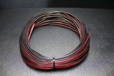 20 GAUGE RED BLACK SPEAKER WIRE PER 5 FT AWG CABLE POWER GROUND STRANDED COPPER