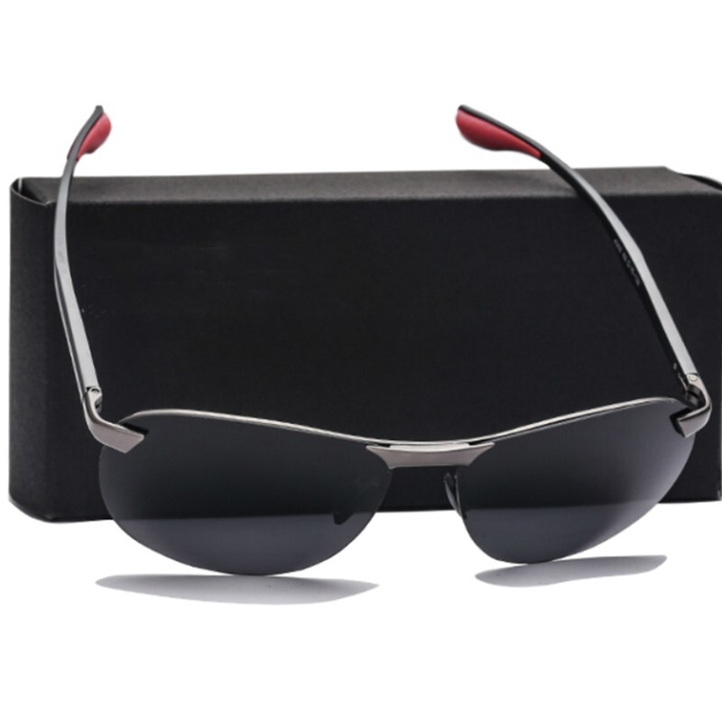 Aluminium Magnesium Mens Photochromic Polarized Sunglasses Retro Driving Glasses