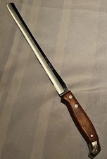 Lurell 400 Series Serrated Table Knife Riveted Wood Handle Knives 10" Blade F/sh