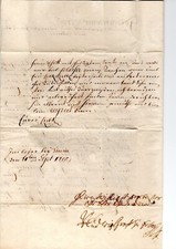 Feldpostbrief Spanischer Erbfolgekrieg, Lager bei Thienen