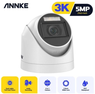 ANNKE 5MP 3K CCTV Security Camera 4IN1 For DVR Color /IR Night Vision 2 ...