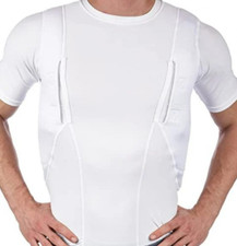 Unisex Lightweight Concealed Holster Tactical High Ammo Short Sleeved T-Shirt