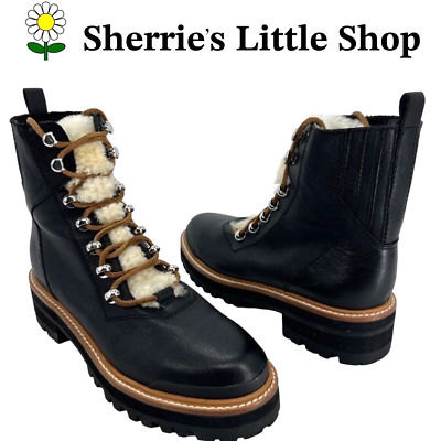 Marc Fisher LTD Women’s Izzie Lugsole Boots Size 8M Excellent! $200 Marc Fisher LTD Women Brown Izzie Genuine Shearling Lug  main image 2