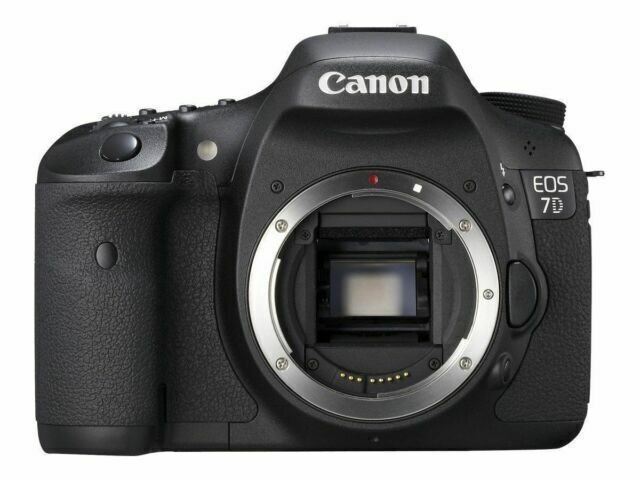 Canon EOS 7D 18.0 MP Digital SLR Camera - Black (Body Only) for 