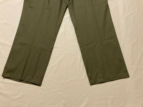 NWOT Duke Chinos Belted Flat Front Green Dress Pants men's Size 40 x 28 - 第 2/10 張圖片
