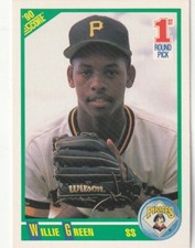 FREE SHIPPING-MINT-1990 Score Willie Green #682 PIRATES 1ST ROUND PICK