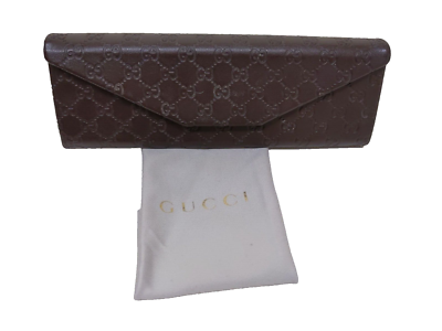 Gucci folding triangle hard eyeglasses/sunglasses case Brown Gucci Folding Triangle Hard Side Eyeglasses Sunglasses  main image 2