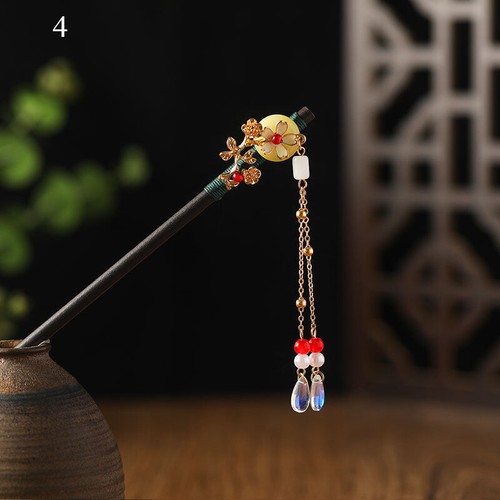 Women Wooden Hairpin Chinese Style Vintage Headwear Chopstick Hair Sticks - Picture 47 of 100