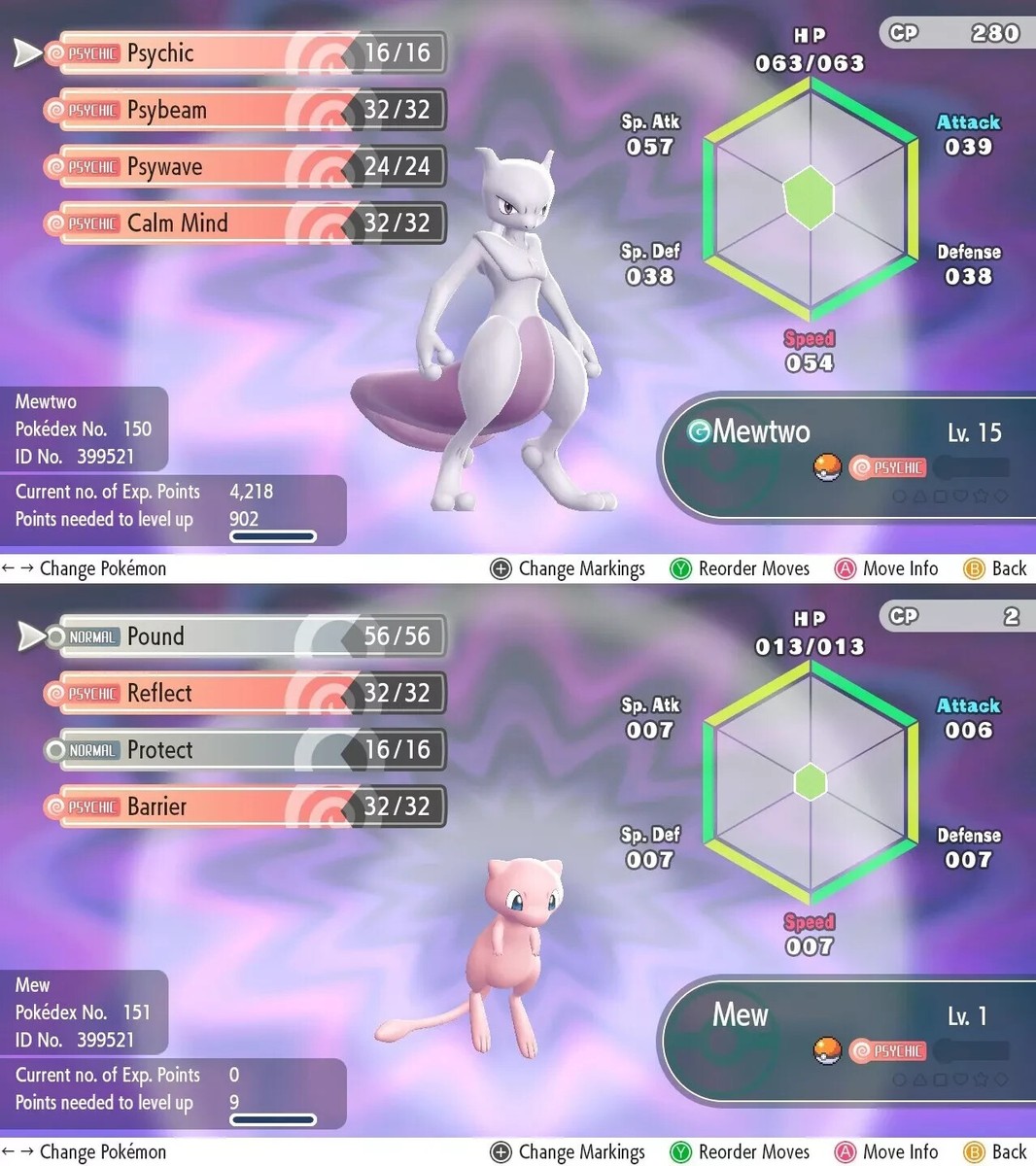 Pokémon Let's Go Pikachu Eevee MEWTWO MEW BUNDLE ANY