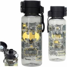 Batman BPA Free Pop-up Cap Sport Water Bottle Mug Cold/Heat Resistant Tritan Kid