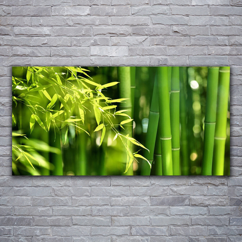 Tableau image impression 120x60 floral bambou decoration murale moderne