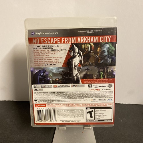 Batman Arkham City - Sony PlayStation 3 - PS3 - CIB - TESTED Video Game - Picture 2 of 3