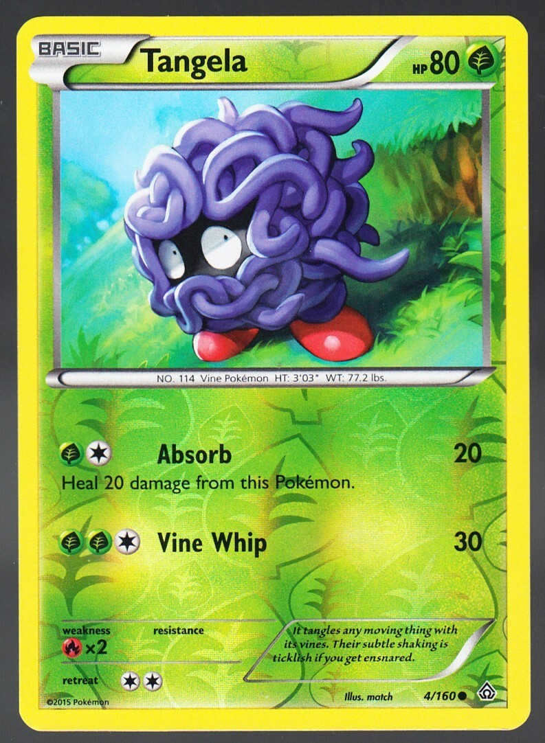 Tangela 4/160 Pokemon Primal Clash Reverse Holo LP