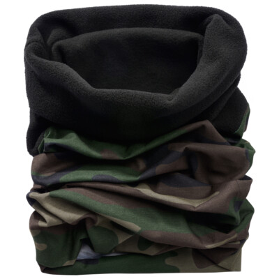 Brandit Multifunctional Neck Gaiter Fleece Seamless Stretchy Winter Woodland