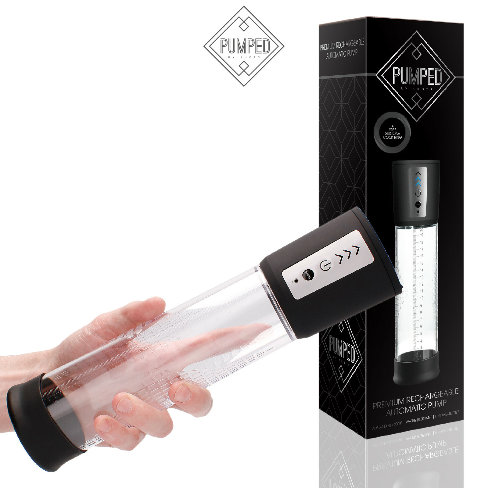 Pumped Premium Rechargeable Automatic Pump Sviluppatore a Pompa Automatico Aria