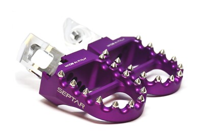 Adjustable Pedals EVO3 HUSQVARNA Supermoto Enduro 701 2016-2024 Purple | SEPTAR