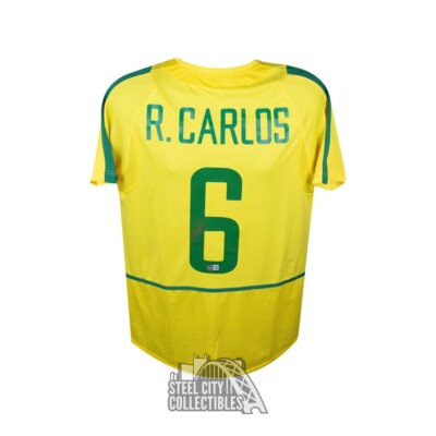 Roberto Carlos Autographed Brazil Nike Soccer Jersey - BAS | eBay