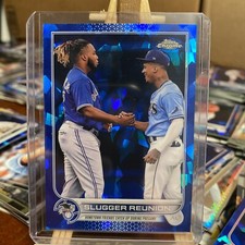 2022 Topps Chrome Sapphire Slugger Reunion #329 Wander Franco Vlad Guerrero Jr
