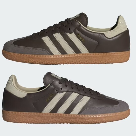 Adidas Samba OG Leather Shoes 'Brown' - ID1481 Expeditedship