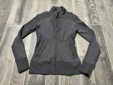 Lululemon Movement To Movement Black Full Zip Jacket Womens Size 6