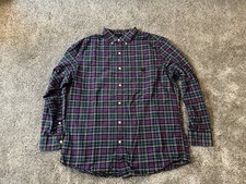 Vintage Chaps Button Up Oxford Shirt XL L Mens Polo dress shirt