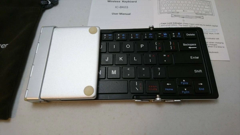 IC-BK03 iClever Tri-folding Wireless Keyboard Bluetooth Multi Device Ever Clever - Image 3 of 4