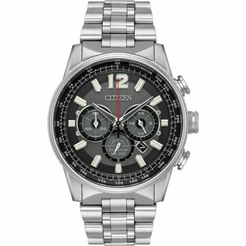 CITIZEN ECO DRIVE NIGHTHAWK WR200 Pilots Watch. Quartz movement