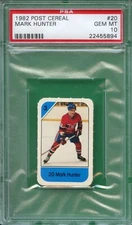 1982 POST CEREAL #20 MARK HUNTER ROOKIE PSA 10 GEM MINT POP 2