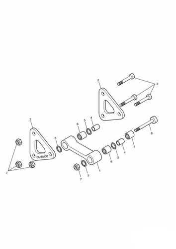 Triumph DAYTONA 600 Sospensione Posteriore Al Telaio Supporto Bolt come Mostrato - Foto 4 di 4