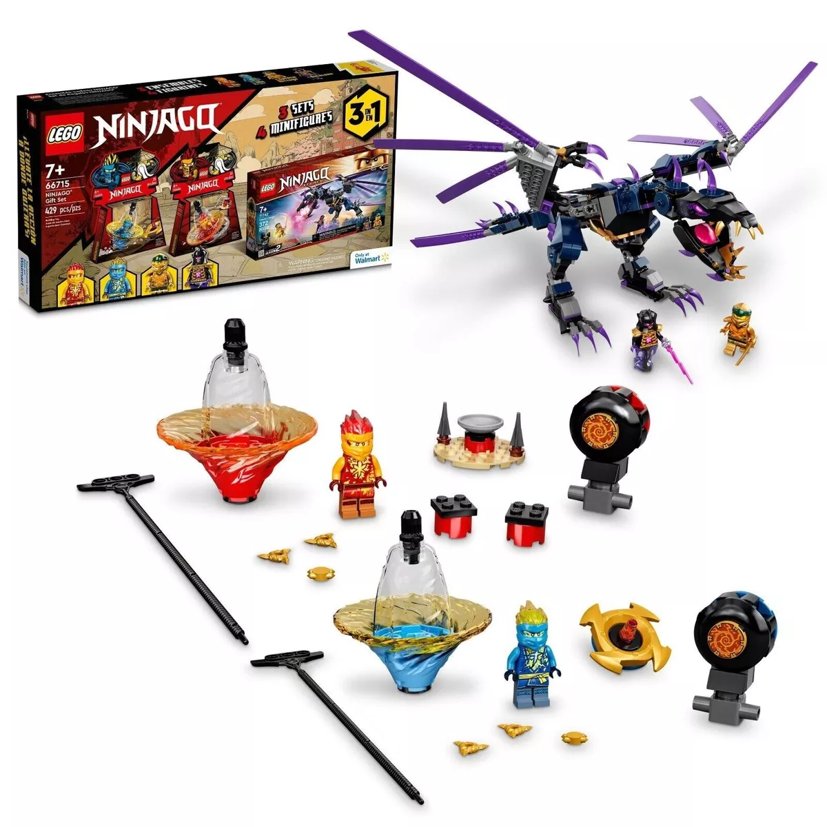 LEGO Ninjago 3 in 1 Gift Set Overlord Dragon 71742 Kai 70688