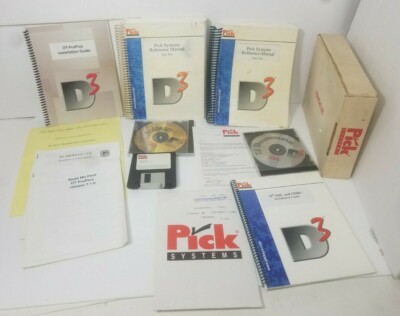 Vintage Pick Systems D3 ProPlus 7.1 operating system manual CD  3 1/2'' disk