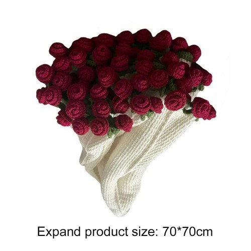 Flower Bouquet Blanket Material Package Soft Knitted Throw Blanket Creative Gift - Picture 3 of 14