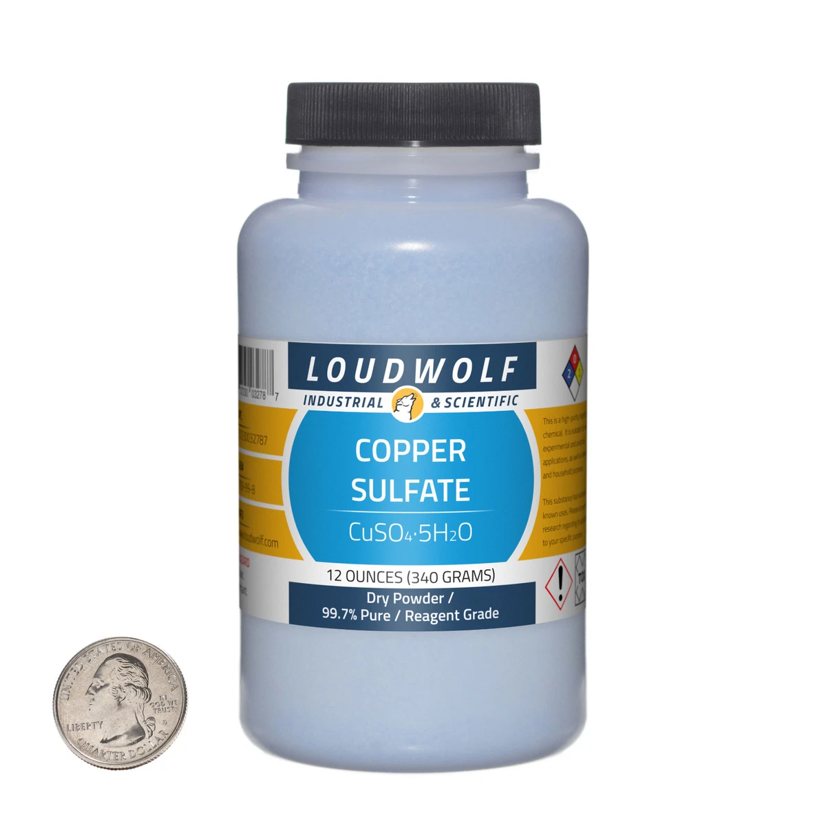 Copper (II) Sulfate Solution, 1 M (25%), Laboratory Grade, 500 mL