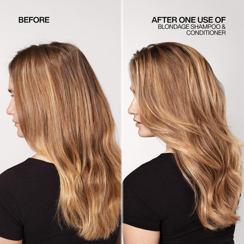 Redken Blondage Color Depositing Purple Conditioner For Blonde Hair. - Picture 2 of 4