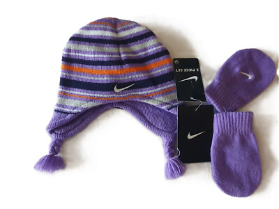 Mädchen Mütze + Handschuhe NIKE - 1A Qualität - Größe 80-92 - Neu mit Etikett