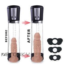 Eleectric Penis-Vacuum-Pump Enlarger Enhancement Sleeves Male Bigger Extender