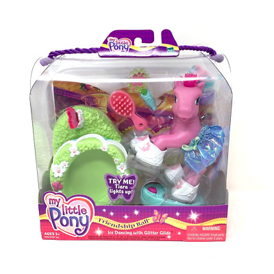 My Little Pony Friendship Ball: Ice Dancing w/ Glitter Glide Hasbro 2004 NEW