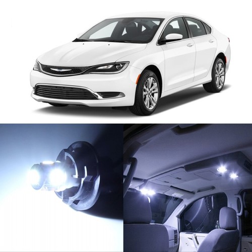 10 x White LED Interior Light Package For 2015 - 2017 Chrysler 200 + PRY TOOL