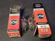 VINTAGE Pair of RCA 5J6 TUBE NOS NIB