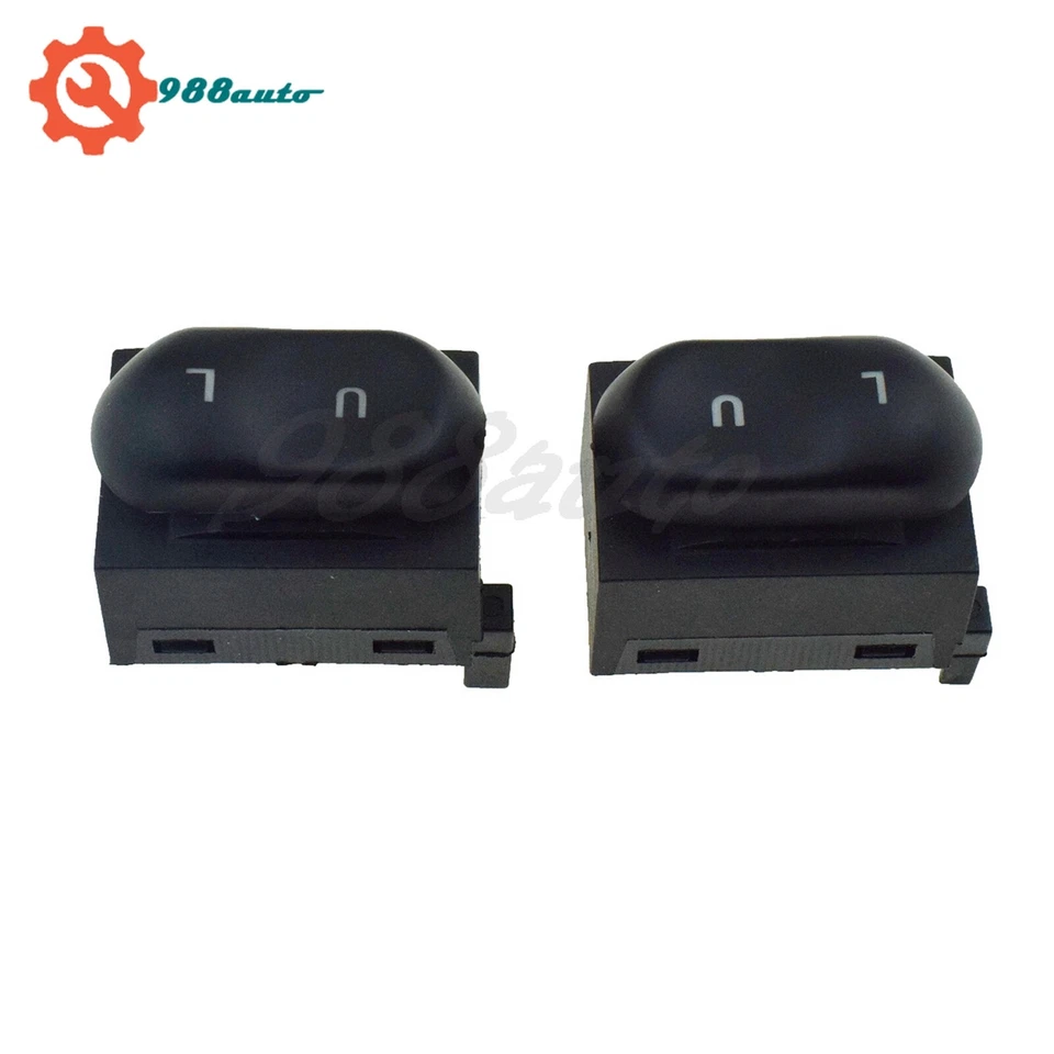 Interruptor de botón de bloqueo de puerta eléctrico izquierdo y derecho 2 piezas para Ford Mustang 94-04 F4ZZ-14028 Foto 2 de 4