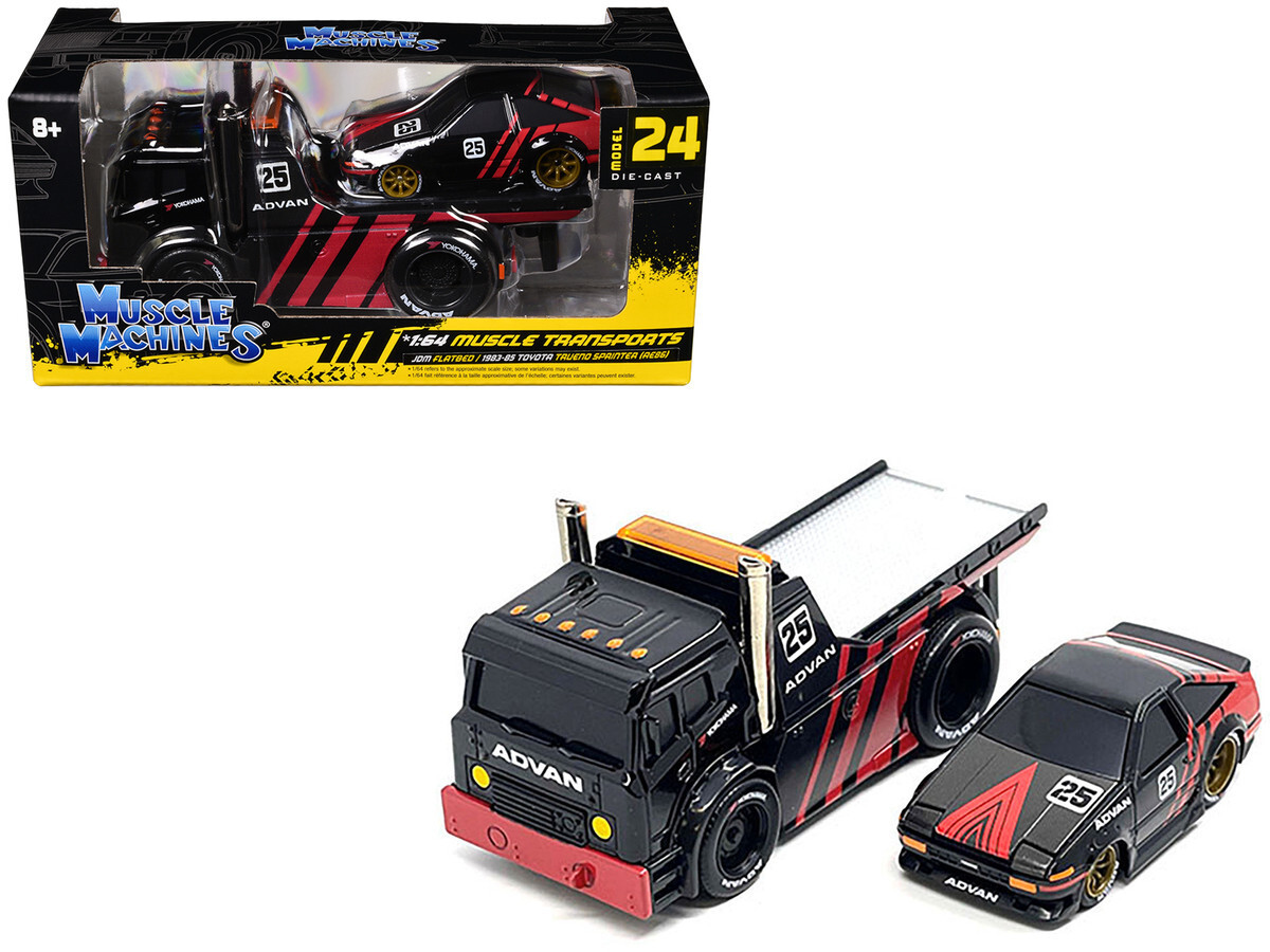 Muscle Machines JDM Flatbed Truck & 1983-85 Toyota Trueno Muscle Machines JDM Flatbed Truck & 1983-85 Toyota Trueno