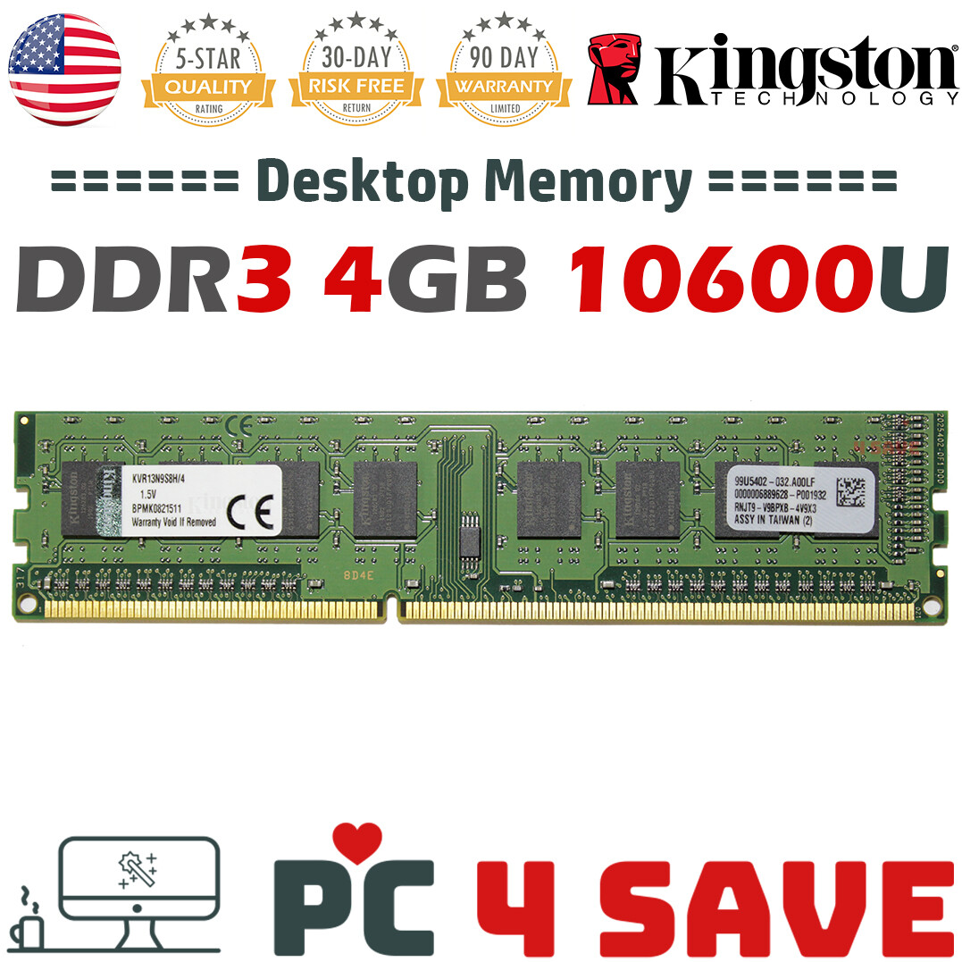 Kingston 8gb Kingston 4gb Ram Ddr3 1333mhz Kingston 4GB DDR3 1333