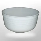 Vintage Pyrex General Mills White Ribbed Milk Glass Farmhouse Mixing Bowl 9"