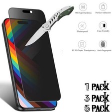 Lot For iPhone 16 Pro Max 16 15 14 13 12 Anti Spy Privacy Glass Screen Protector