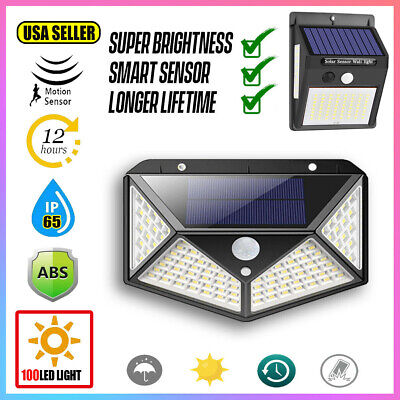 100 LED Solar Powered Light PIR Motion Sensor Garden Yard Outdoor Path Wall Lamp 100 LED Solar Powered Light PIR Motion Sensor Garden Yard Outdoor Path Wall Lamp